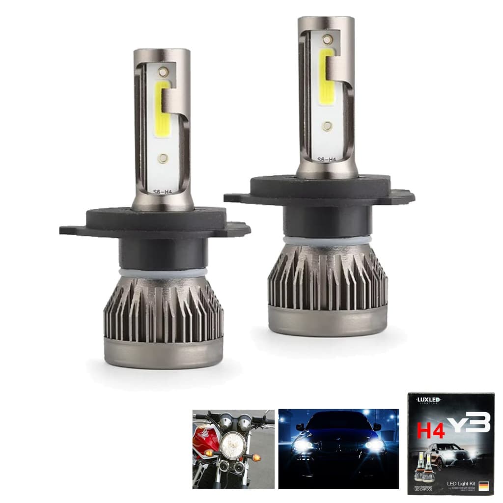 LAMPADA DE LED PARA CARRO / MOTO Par Super Led H4 Lampada Y3 22000lm 36w 6500k LED DOB MELHOR LED H4