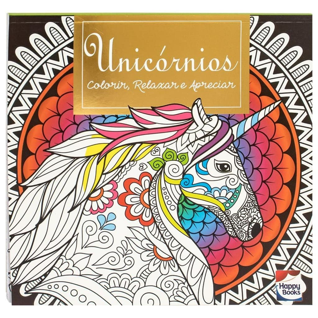 livro colorir antiestresse Relaxar e Apreciar 4 titulos há escolher Unicórnios-Mandalas-Cidade-Animais