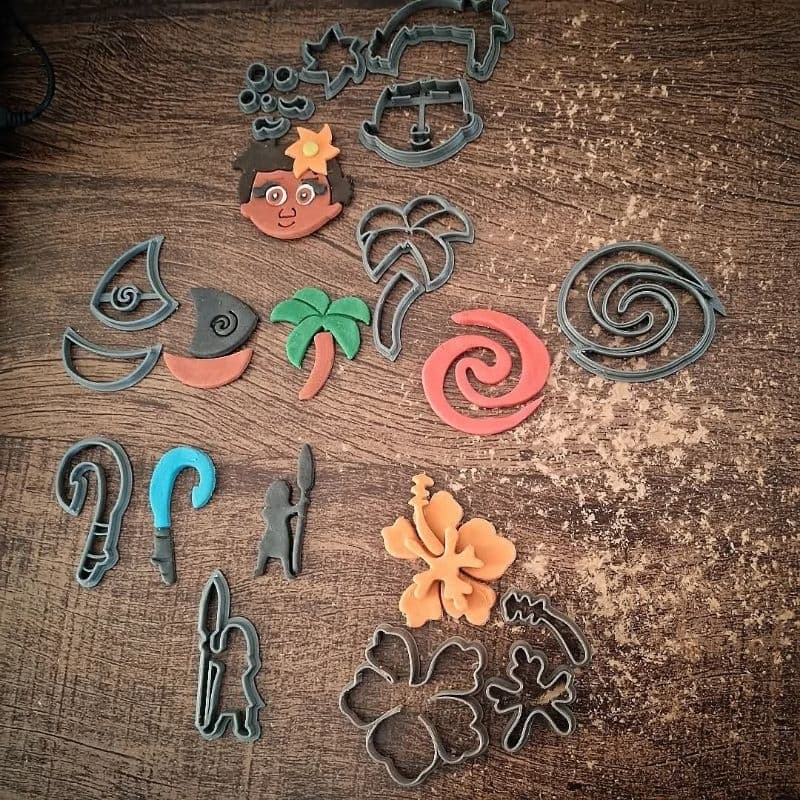 Cortador Moana,pasta americana,moana baby