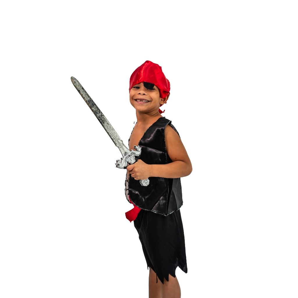 Fantasia Infantil Pirata Menino Completa Roupa Festa Carnaval Halloween