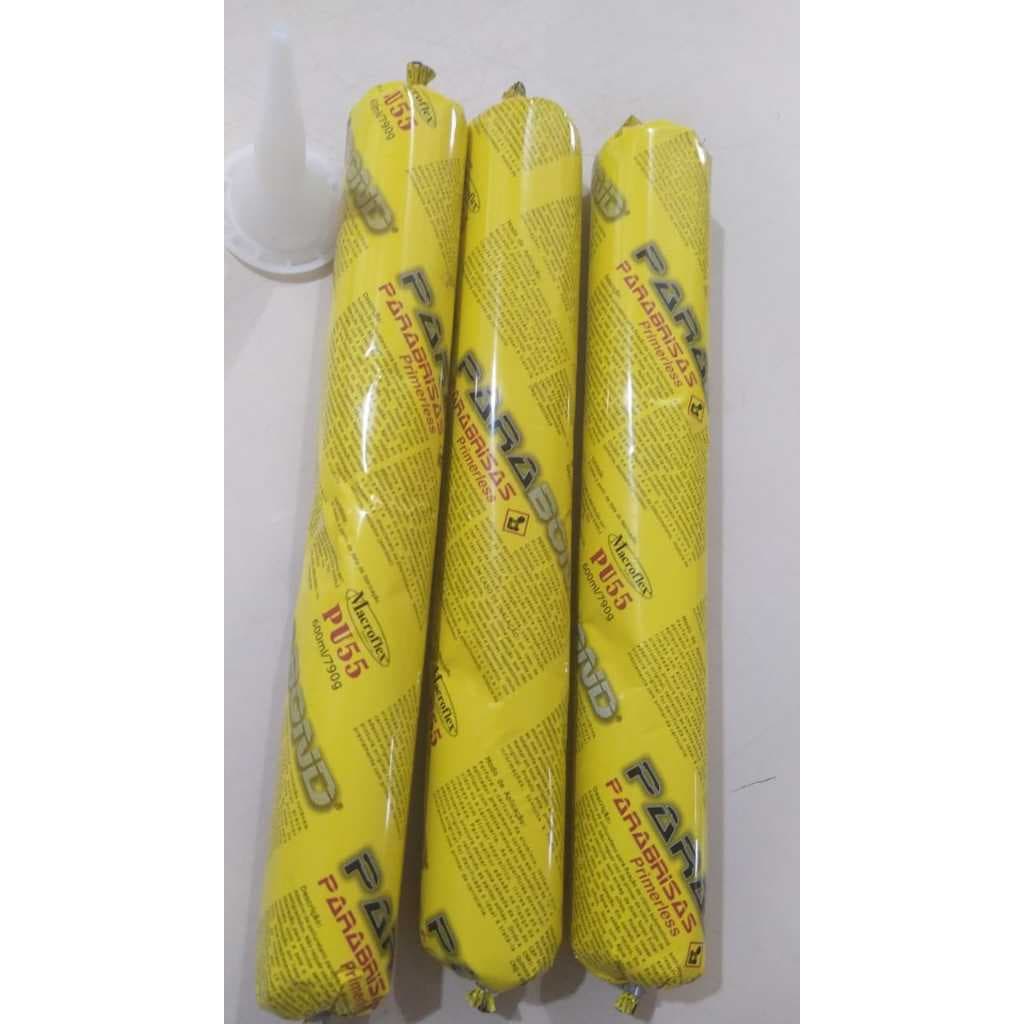 Cola  Para-brisa Parabond Paraflex Pu 55 Sachê 600ml 3 unid