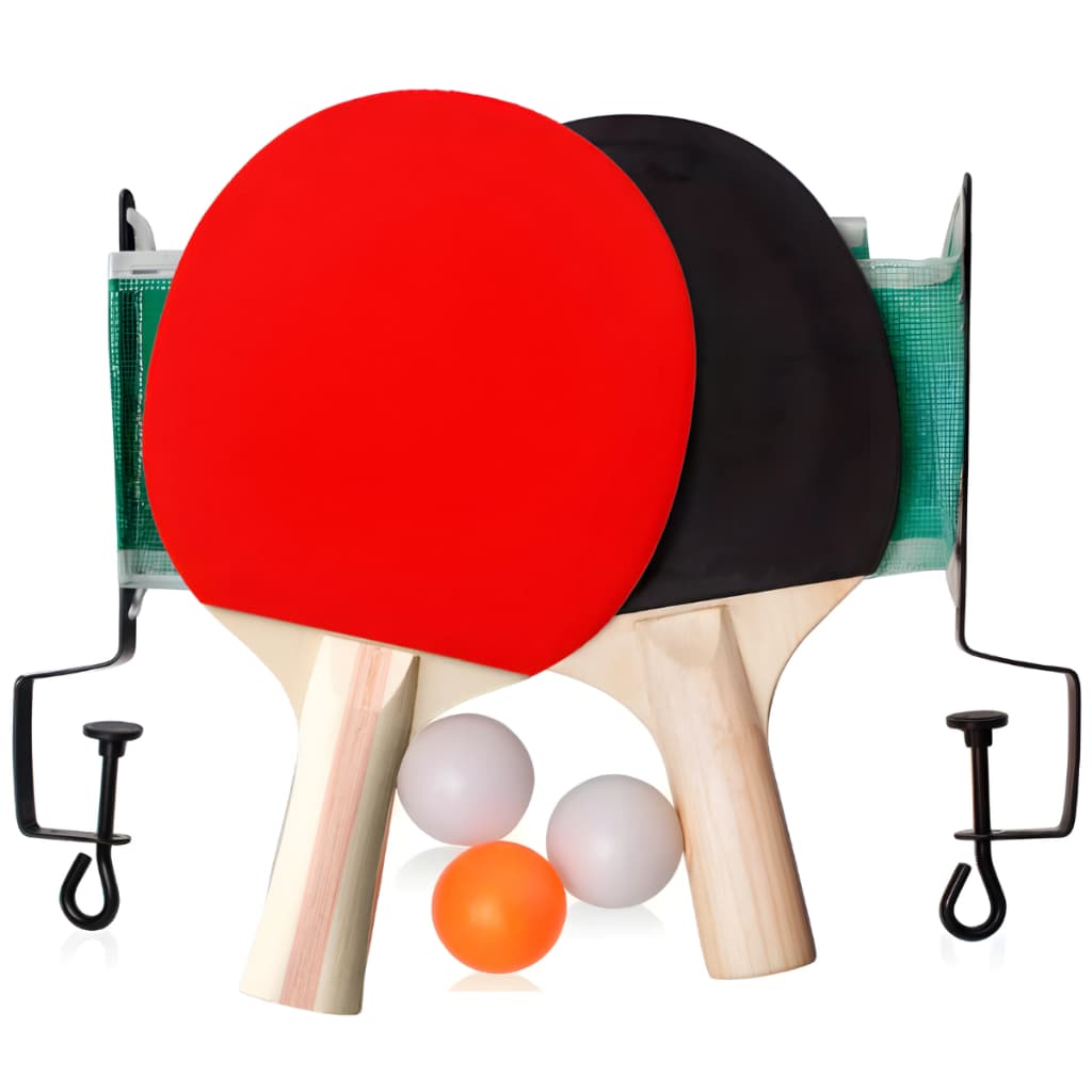 Kit Ping Pong Tênis De Mesa 2 Raquetes + 3 Bolas + 1 Rede