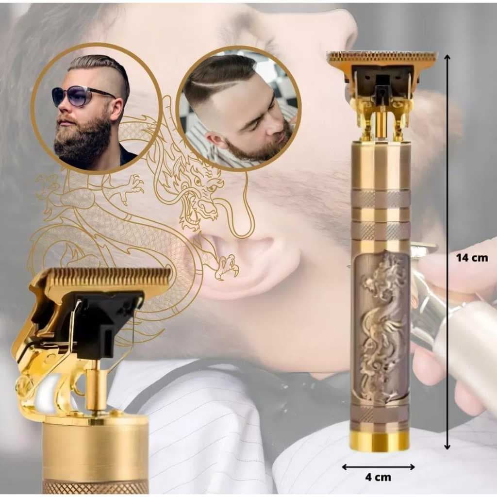 Máquina De Cortar Cabelo Fazer Barba Acabamento Dragão profissional
