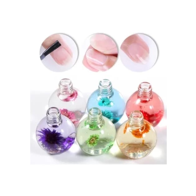 KIT 2 Óleo De Cutícula Com 12 Ml Com Flores Unhas Hidratante