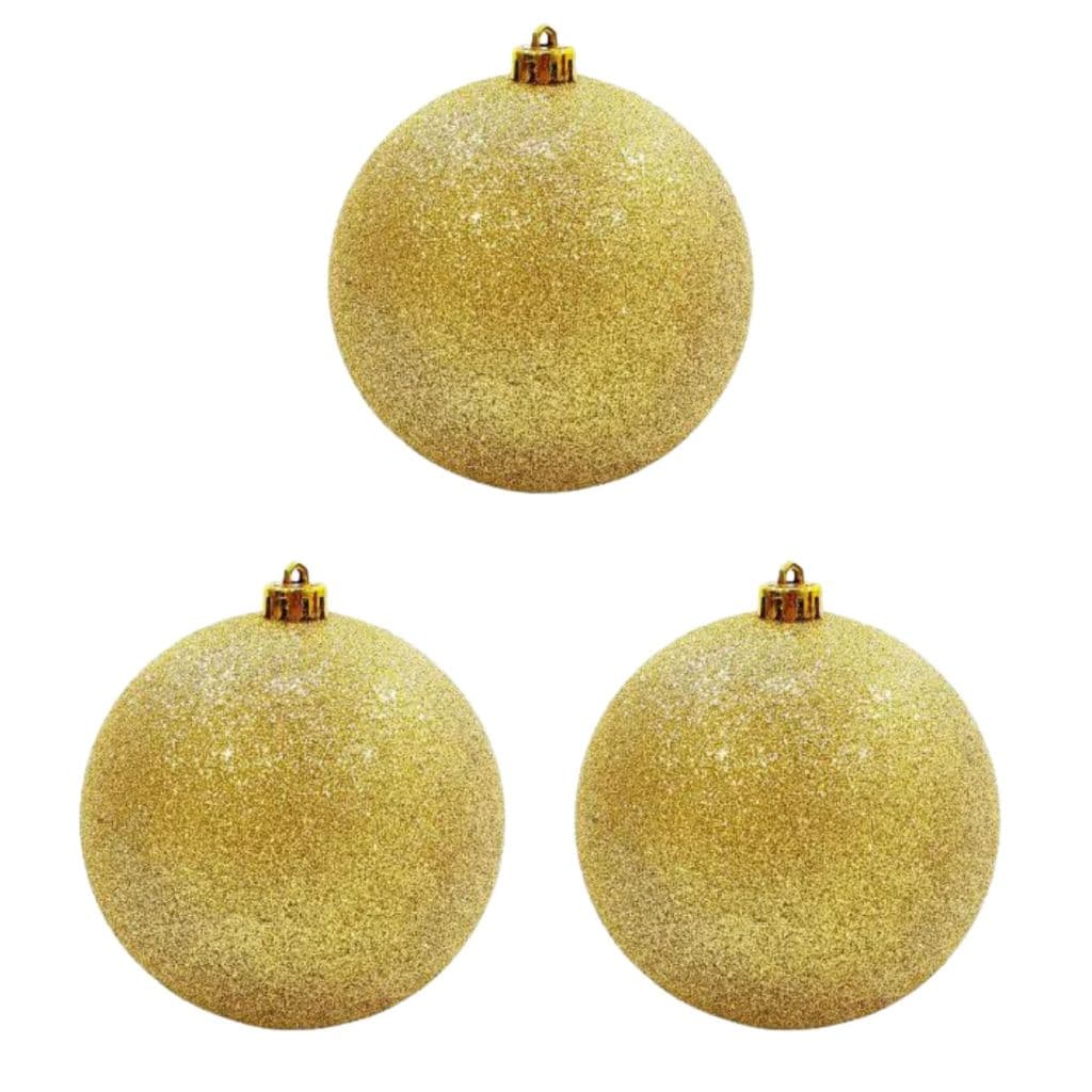 kit BOLA DE NATAL7 CM dourada DECORACAO PARA ARVORE lux
