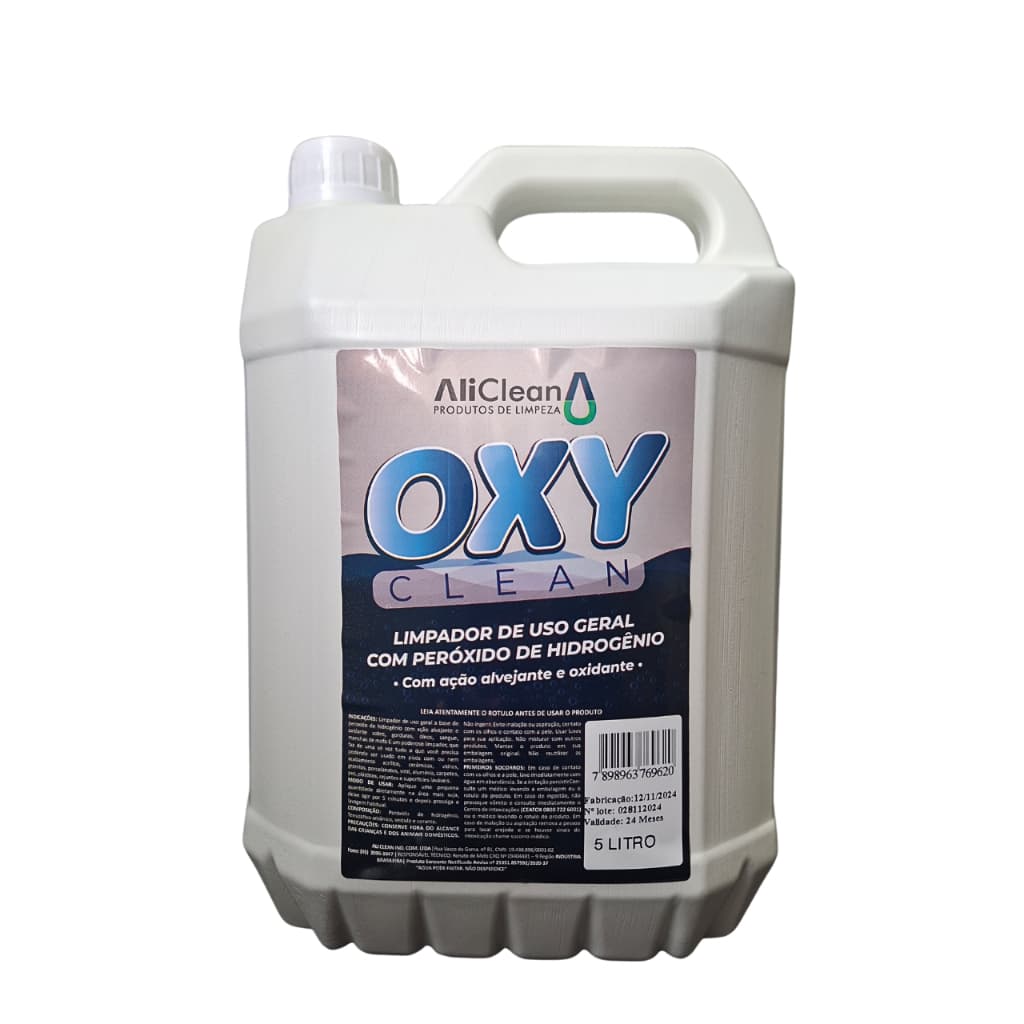 Tira Mofo e limo anti mau cheiro Antimofo Limpador Alvejante Com Peróxido 30% Oxy Clean Ali Clean 5l