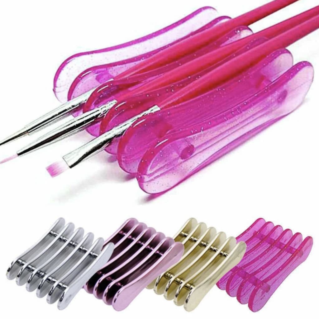 Porta Pincel Grade Para Unhas E Maquiagem Suporte De Pinceis