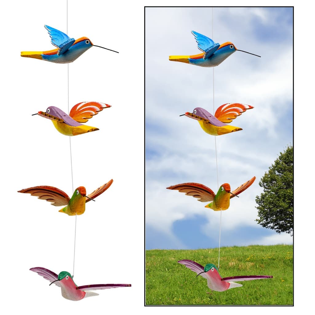 Mobile Pendente Com Passarinhos Decoração - Beija Flor
