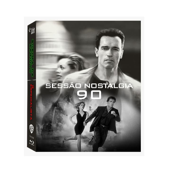 Blu-ray Sessão Nostalgia 90 ( Queima de Arquivo + O Especialista ) Edição limitada com encarte luva + 5 Cards