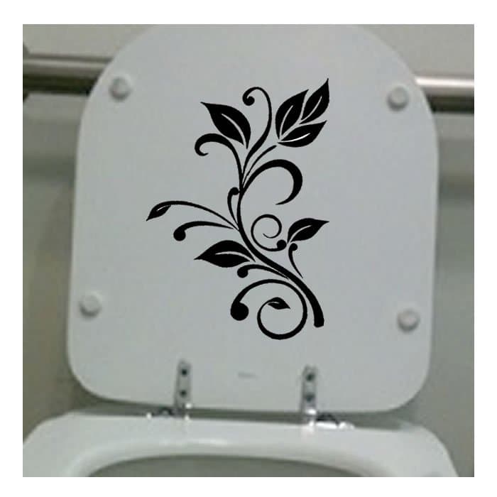 Adesivo Decorativo Banheiro Vaso Sanitário Floral Flor 01