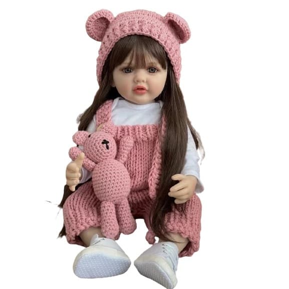 Bebe Reborn Menina Boneca 100% Silicone Envio Imediato Alice