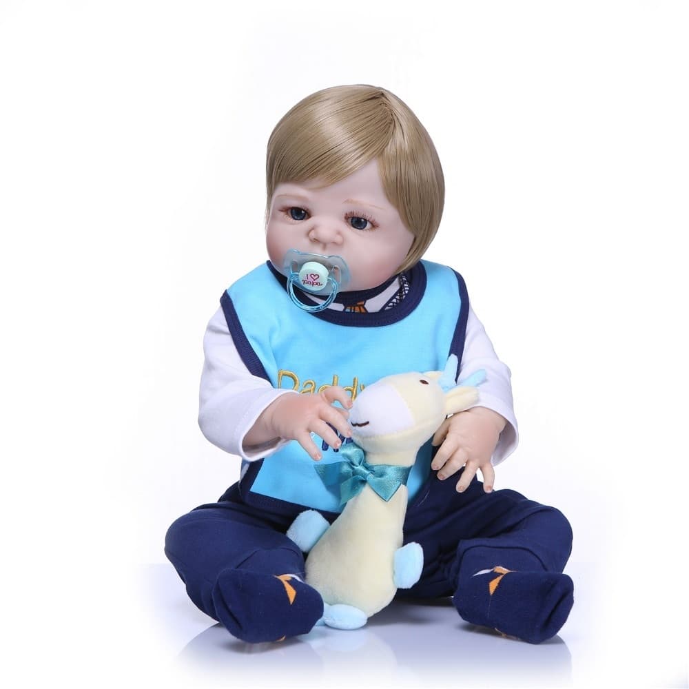 Bebe Reborn Menino 100% Silicone 57 Cm - Yuri