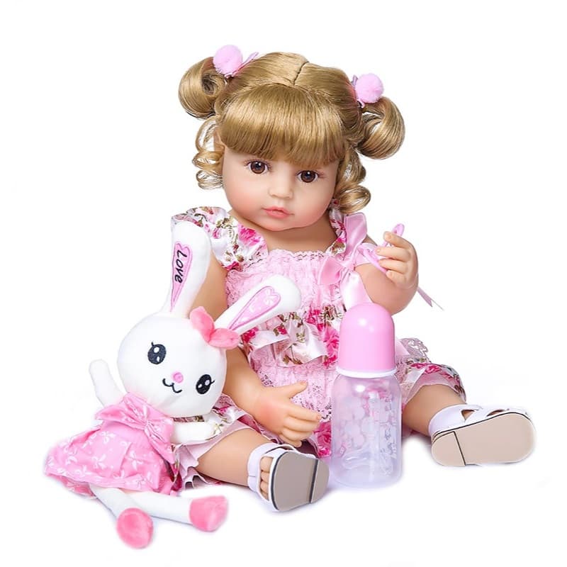 Bebe Reborn Menina Boneca 100% Silicone - Elisa