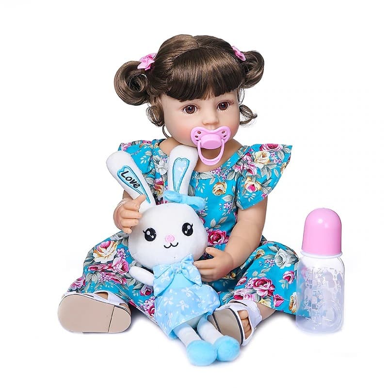 Bebe Reborn Menina Boneca 100% Silicone - Isabela