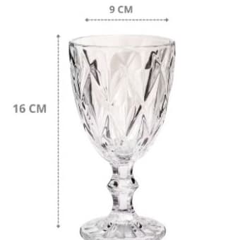 Taca Cristal Diamond  350ml