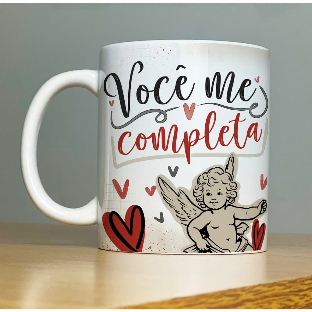 Caneca Presente Namorados Clichê Frases - Porcelana