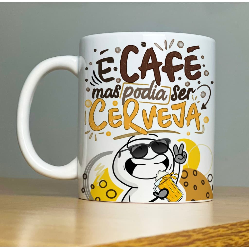 Caneca Dia dos Pais Porcelana 325ml | Presente para Pai