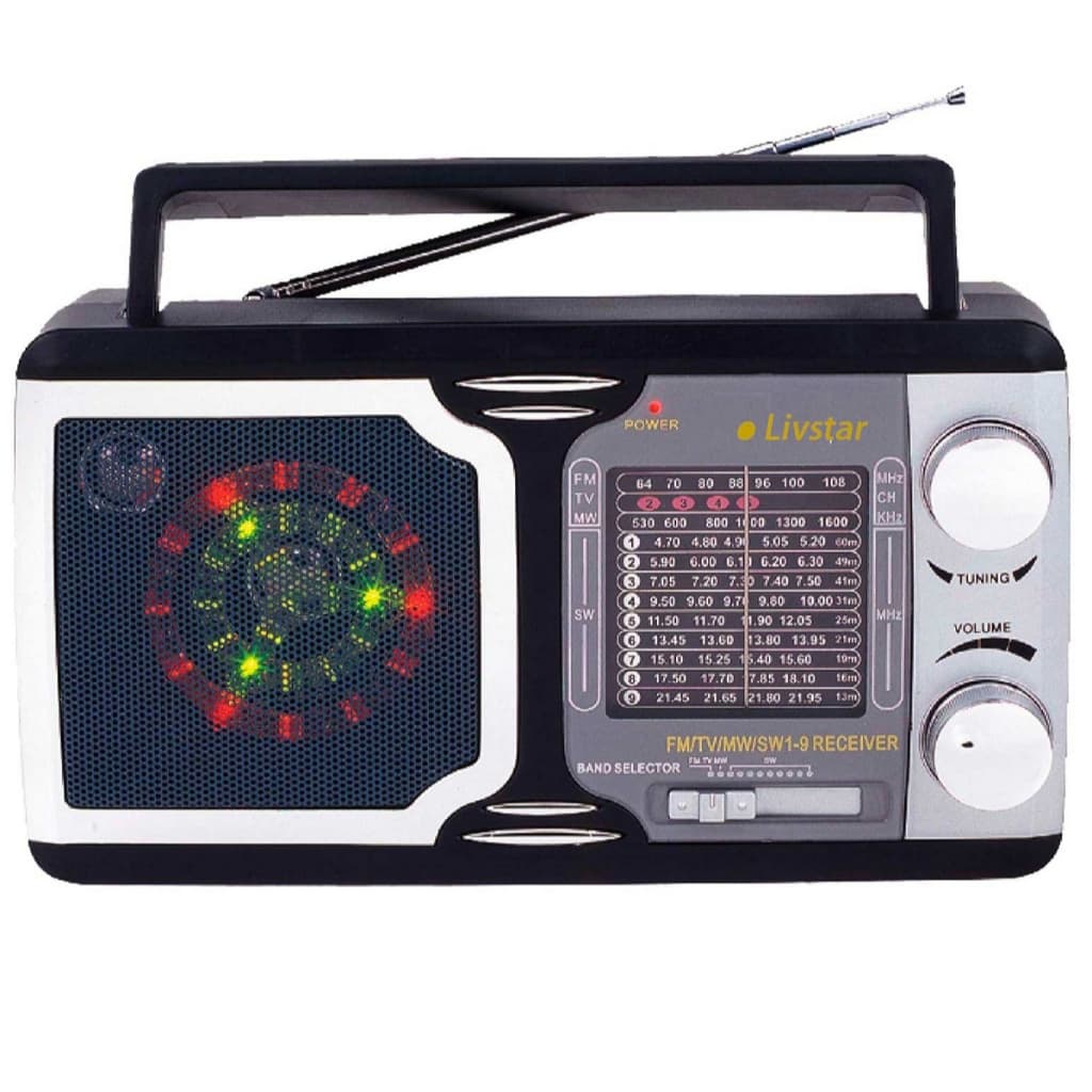 Radio Retro Am Fm Som de Tv  Livstar Cnn-1312 110v/220v com saida p/ fone de ouvido
