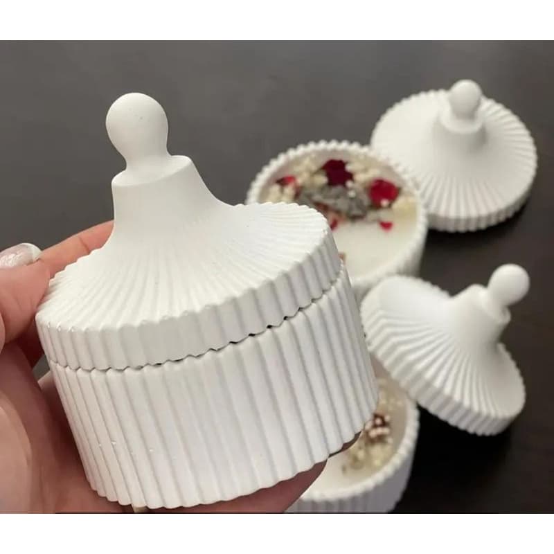 20 potes vazios com ou sem tampa de gesso para velas porta jóias lembrança de eventos, casamento aniversário, decoração