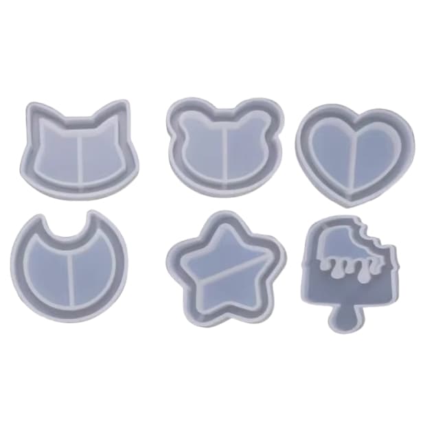 Molde Silicone para Chaveiro Shaker / Molde para Resina