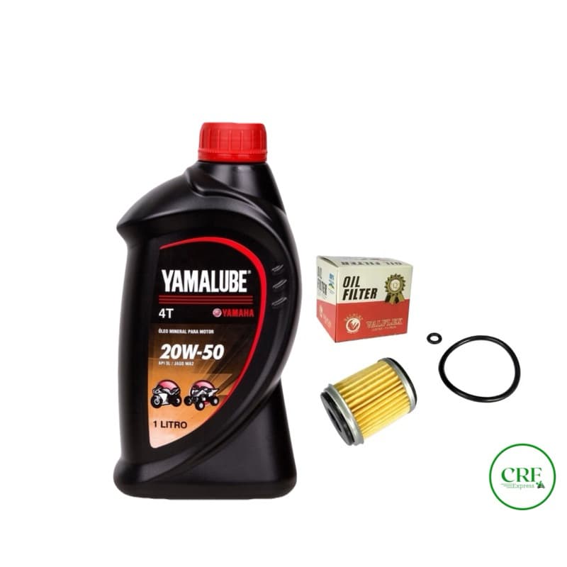 kit  Óleo Yamalube 20w50 + filtro de óleo e anéis de vedação- Lander250 -Fazer 250