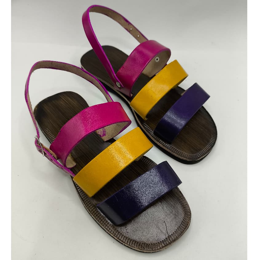 Sandalia de Couro Franciscana Artesanal 3 Cores Promoção
