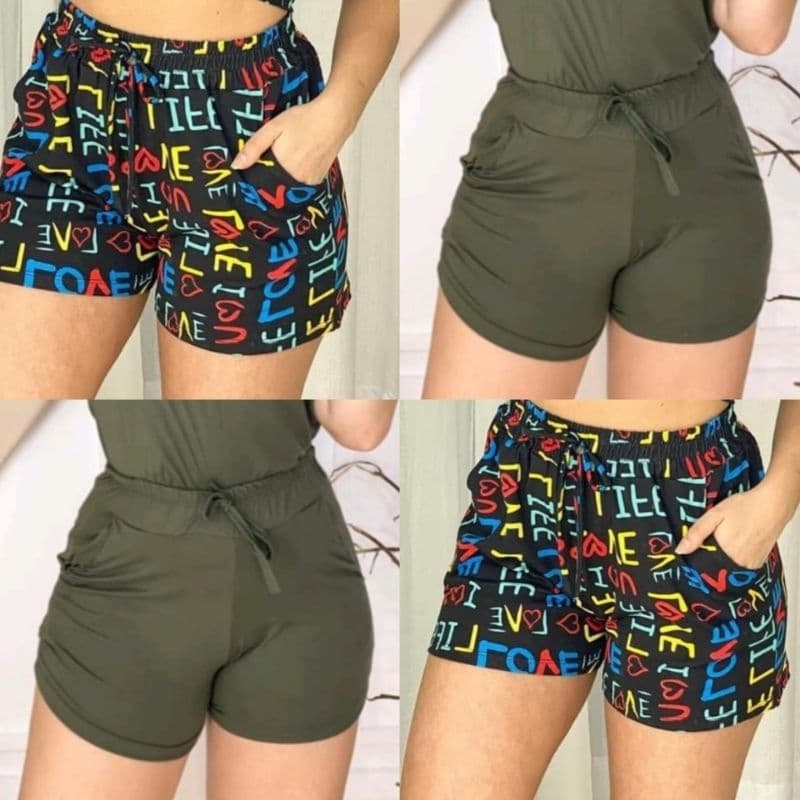 8 Shorts Feminino Variados Modinha Confortável