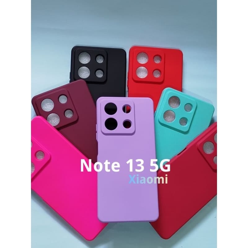 Capa Note 13 5G Capinha Case de Silicone Para Xiaomi Note 13 5G Aveludada