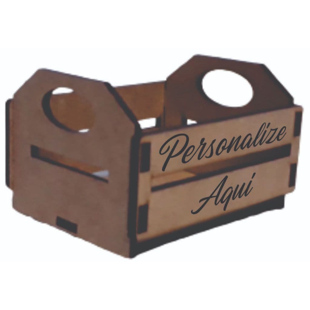 Caixote de Feira Madeira MDF Cru Personalizado 10 UND Desmontado Tamanho 15x12x10 para Decorações Lembrancinhas