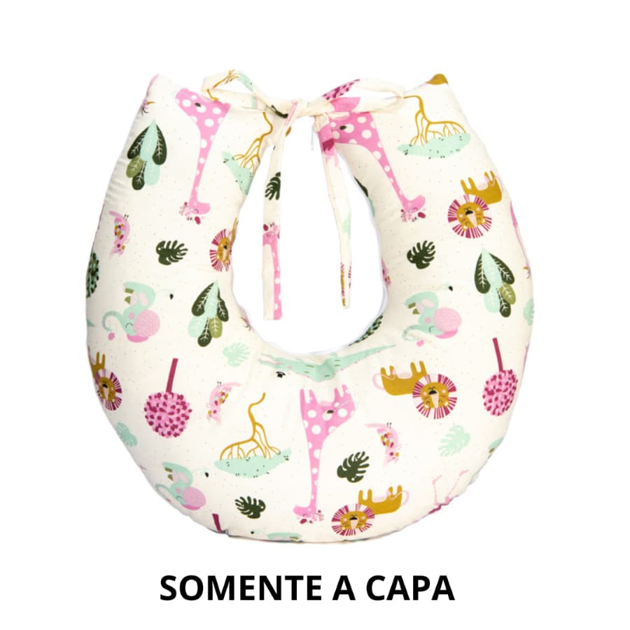 Capa de Almofada de Amamentação com Ziper  em Tecido Macio e Confortável