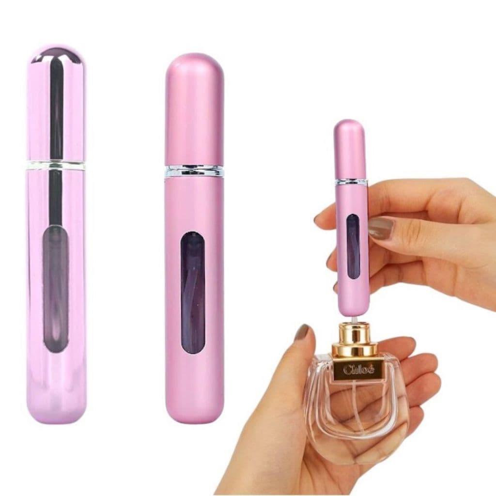 2 Porta Perfume Grande 8ml Recarregável Mulher Viagem Bolsa Mala