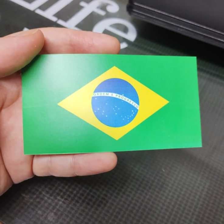 Adesivo | Etiqueta Brasil- kit 15 unidades