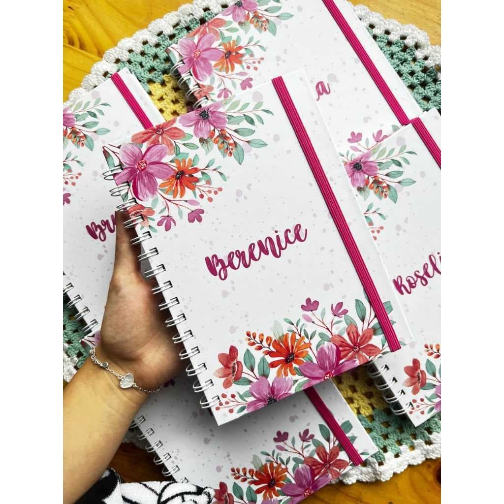Caderno Personalizado A5 - Floral