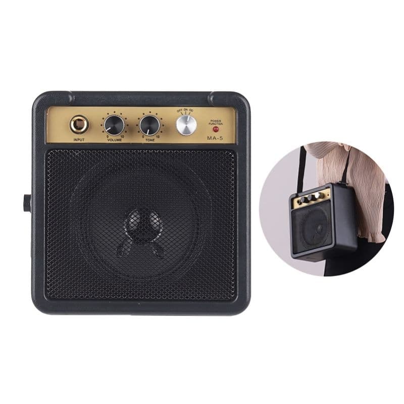 Mini Caixa Amplificador P10 Guitarra Violão Baixo Ukulele Violino Viola