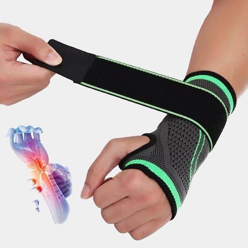 Munhequeira Tendinite Artrite Ajustável Pulso Confortável Protetor de Punho Esporte