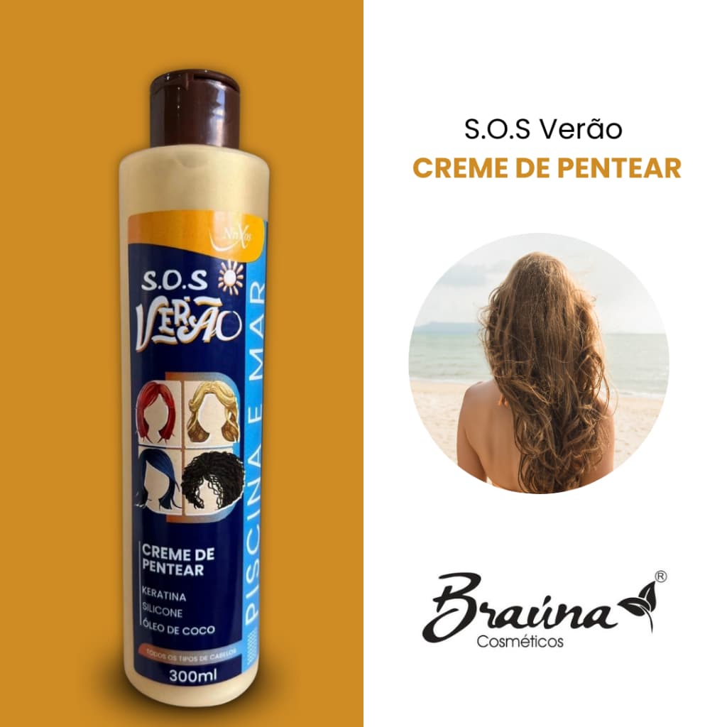 CREME DE PENTEAR S.O.S VERÃO 300ML - NAXOS