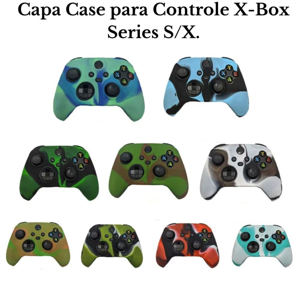 Capa de Silicone Colorida para Controle X-Box Series S/X.