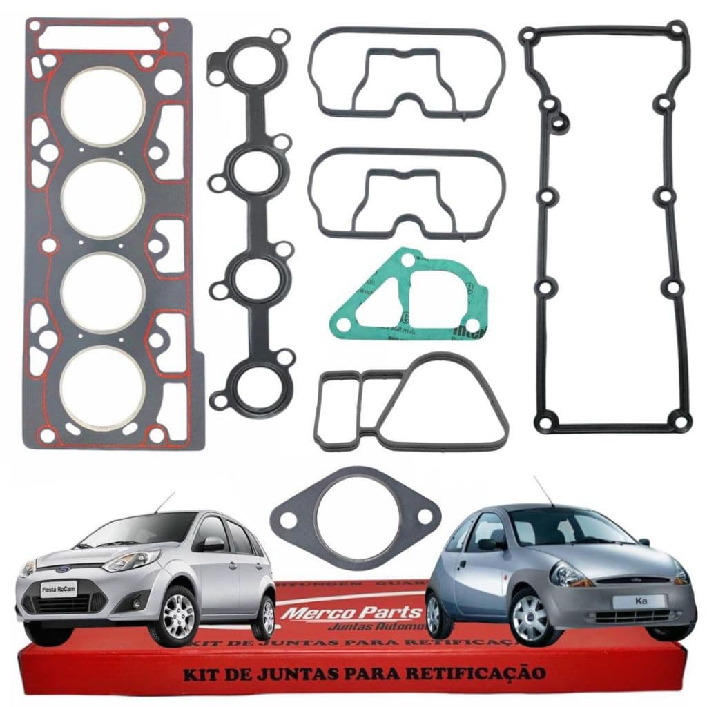 Jogo Junta Cabeçote Ford Fiesta Ecosport Ka 1.0 8v Zetec Rocam