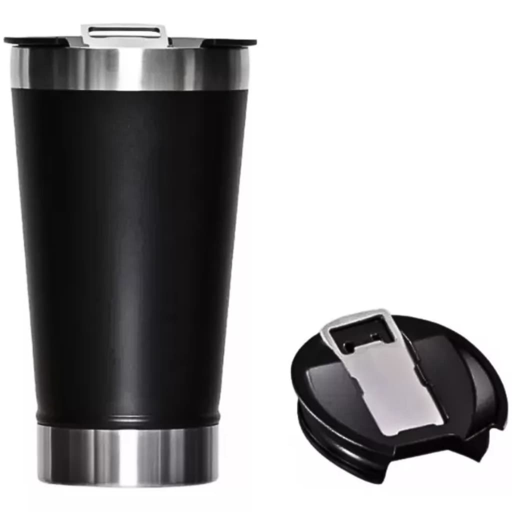 Copo Térmico 473ml Tampa/abridor De Cerveja Aço Inox Premium