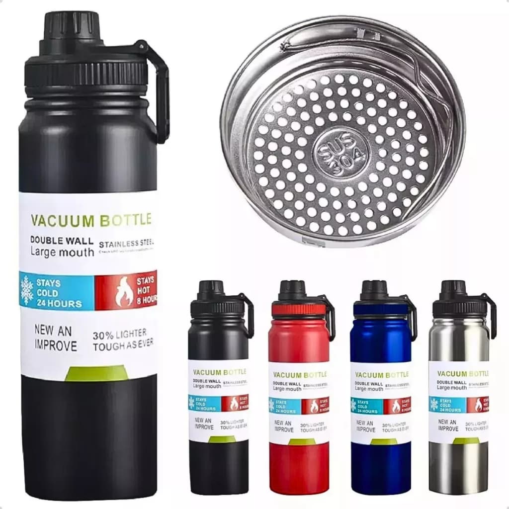 Garrafa Térmica 800ml Espacial Quente Frio Com Isolamento