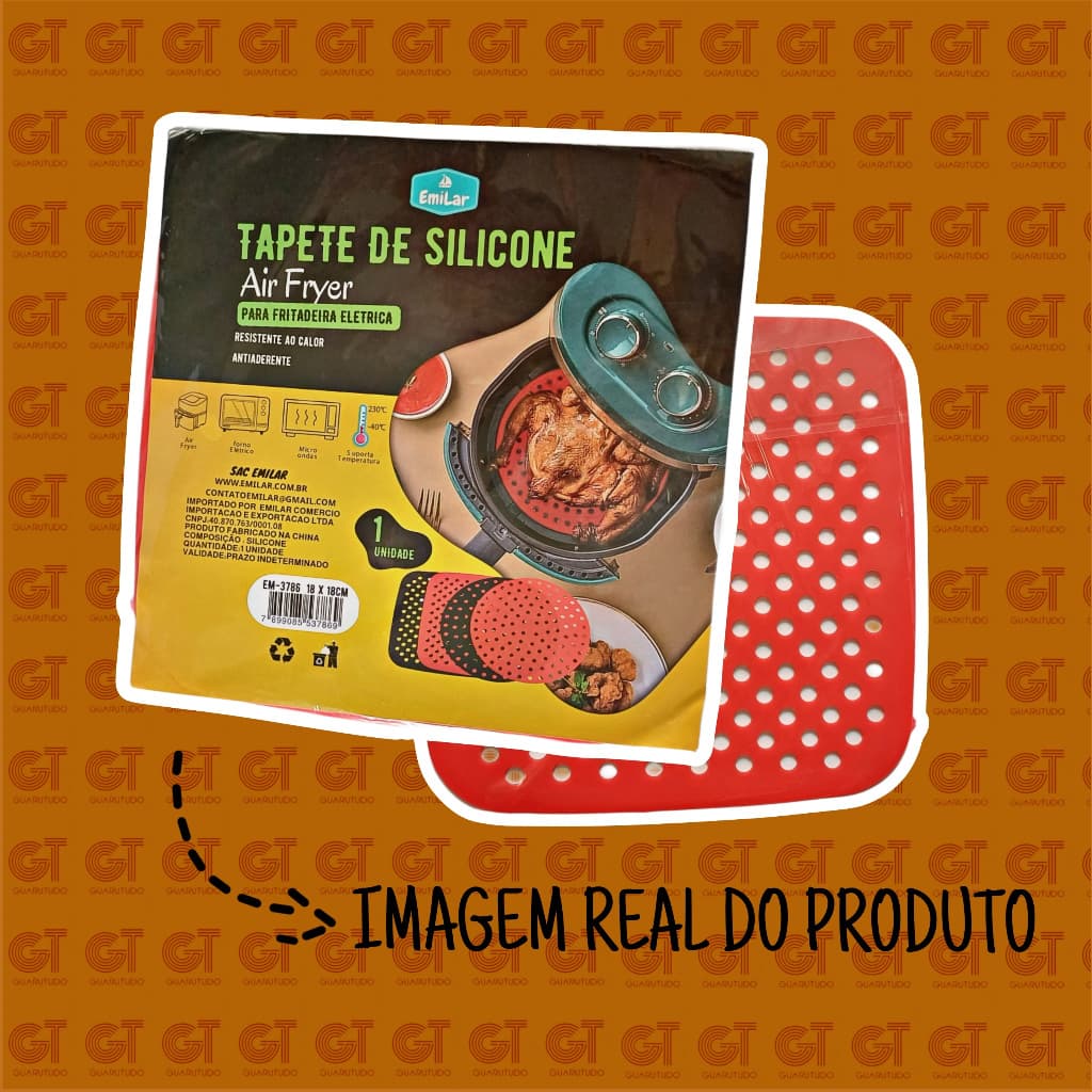 Tapete de silicone para Airfryer, Tapete para fritadeira, Forro para airfryer.