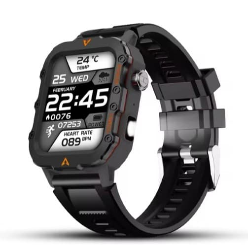 Relogio Inteligente Esportivo LAXASFIT Tela1.71  Oxigênio no Sangue Bluetooth Relógio Multi Esporte Lanterna
