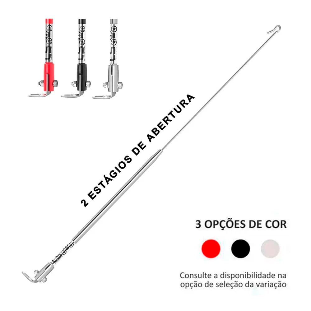 Antena Corta Pipa Moto Yamaha Neo 115 125 2 Estágios Retrovisor