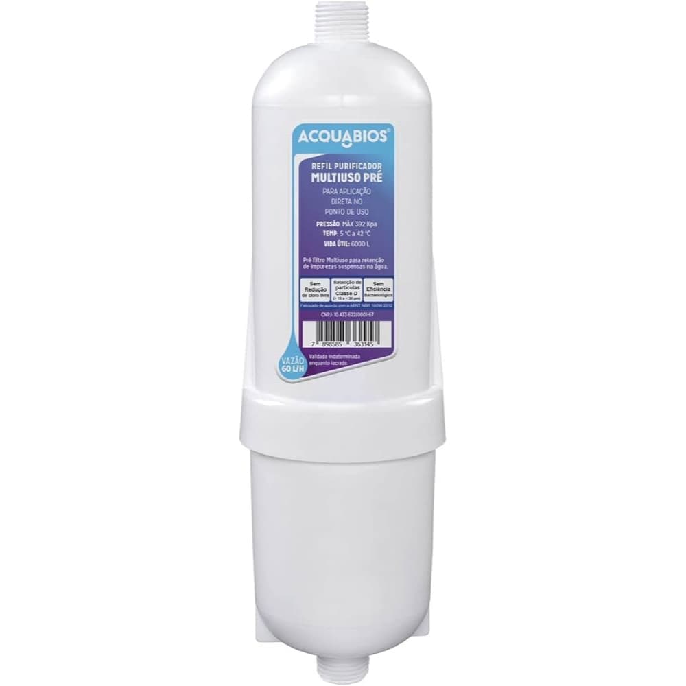 Refil Purificador Multiuso Pré Filtro Cor Branco