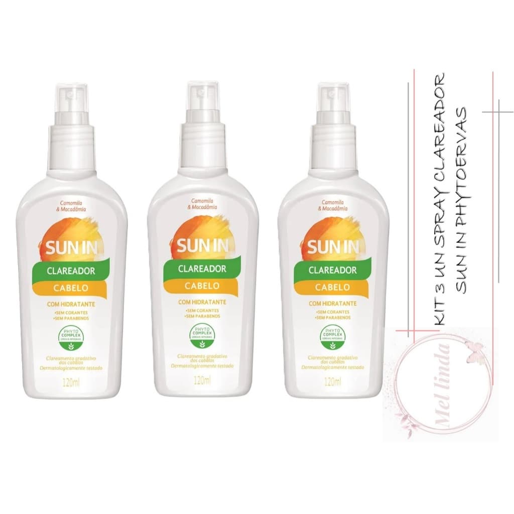 KIT 03Un Loção Spray Capilar Sun In Phytoervas 120ml