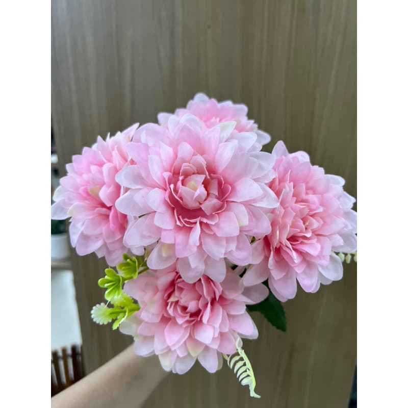 Buquê de dália artificial com 5 flor