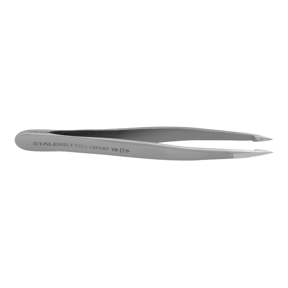 Pinça Designer Sobrancelha Staleks Te-10/5 Ponta Fina Série Expert 10 Profissional