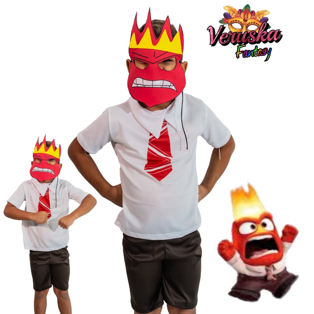 Fantasia infantil Raiva Divertidamente