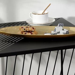Bandeja Decorativa 58 cm x 21 cm em Resina de Madeira - Design Fino e Moderno