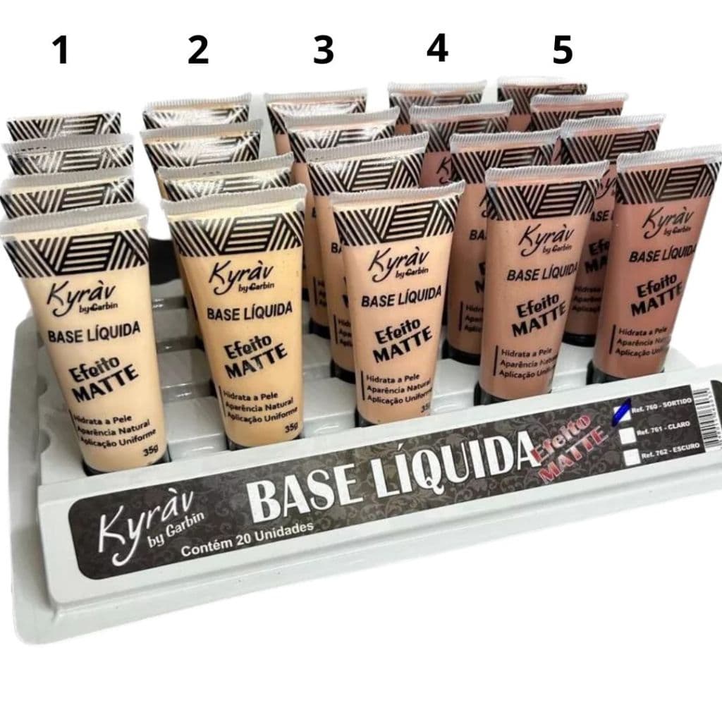 Base Facial Líquida Efeito Matte 35g - Kyrav Maquiagem